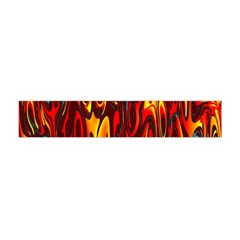 Effect Pattern Brush Red Orange Flano Scarf (mini) by Nexatart