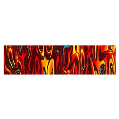 Effect Pattern Brush Red Orange Satin Scarf (oblong) by Nexatart