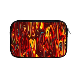 Effect Pattern Brush Red Orange Apple Macbook Pro 13  Zipper Case by Nexatart