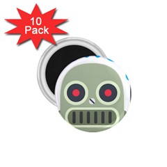 Robot 1 75  Magnets (10 Pack)  by BestEmojis