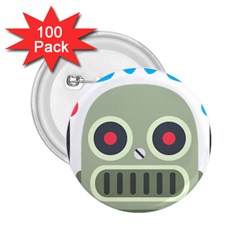 Robot 2 25  Buttons (100 Pack)  by BestEmojis