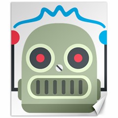 Robot Canvas 8  X 10  by BestEmojis