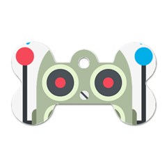 Robot Dog Tag Bone (one Side) by BestEmojis