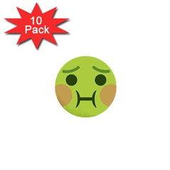 Barf 1  Mini Buttons (10 Pack)  by BestEmojis