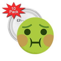 Barf 2 25  Buttons (10 Pack)  by BestEmojis