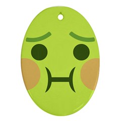 Barf Oval Ornament (two Sides) by BestEmojis