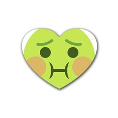 Barf Rubber Coaster (heart)  by BestEmojis