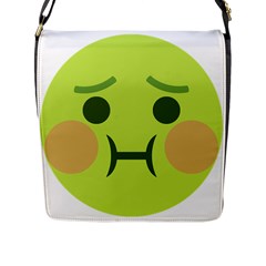 Barf Flap Messenger Bag (l)  by BestEmojis