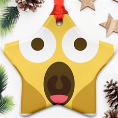 Scream Emoji Ornament (star) by BestEmojis