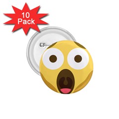 Scream Emoji 1 75  Buttons (10 Pack) by BestEmojis