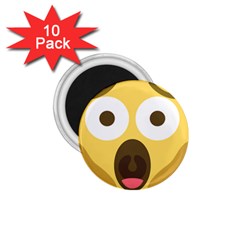 Scream Emoji 1 75  Magnets (10 Pack) 