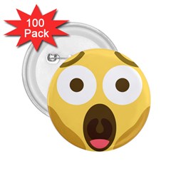 Scream Emoji 2 25  Buttons (100 Pack)  by BestEmojis