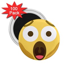 Scream Emoji 2 25  Magnets (100 Pack)  by BestEmojis