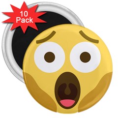 Scream Emoji 3  Magnets (10 Pack)  by BestEmojis