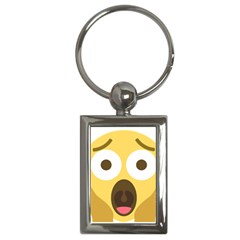 Scream Emoji Key Chains (rectangle)  by BestEmojis