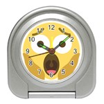 Scream Emoji Travel Alarm Clocks Front