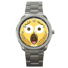 Scream Emoji Sport Metal Watch by BestEmojis