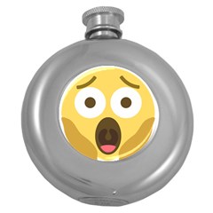 Scream Emoji Round Hip Flask (5 Oz) by BestEmojis