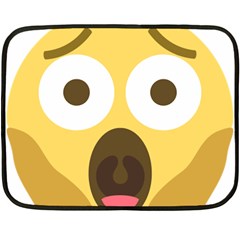 Scream Emoji Fleece Blanket (mini) by BestEmojis