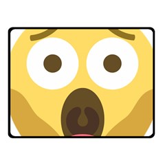 Scream Emoji Fleece Blanket (small) by BestEmojis