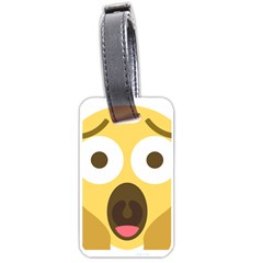 Scream Emoji Luggage Tags (one Side)  by BestEmojis