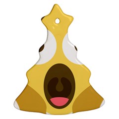 Scream Emoji Ornament (christmas Tree)  by BestEmojis