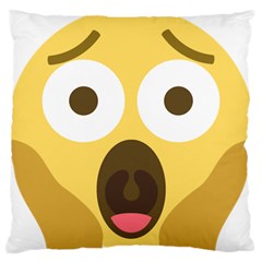 Scream Emoji Large Cushion Case (two Sides) by BestEmojis