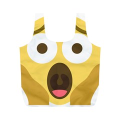 Scream Emoji Full Print Recycle Bags (m)  by BestEmojis