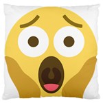 Scream Emoji Standard Flano Cushion Case (One Side) Front