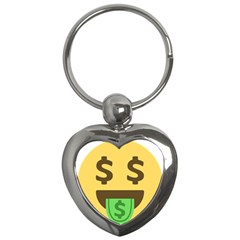 Money Face Emoji Key Chains (heart)  by BestEmojis