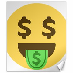 Money Face Emoji Canvas 8  X 10  by BestEmojis