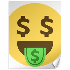 Money Face Emoji Canvas 12  X 16   by BestEmojis