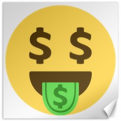 Money Face Emoji Canvas 16  X 16   by BestEmojis