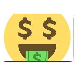 Money Face Emoji Large Doormat  by BestEmojis