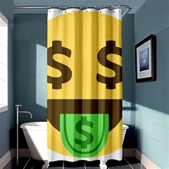 Money Face Emoji Shower Curtain 36  X 72  (stall)  by BestEmojis