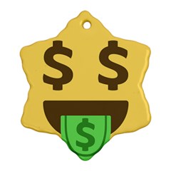 Money Face Emoji Ornament (snowflake) by BestEmojis