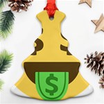 Money Face Emoji Ornament (Christmas Tree)  Front