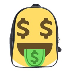 Money Face Emoji School Bags (xl)  by BestEmojis