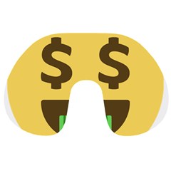 Money Face Emoji Travel Neck Pillows by BestEmojis