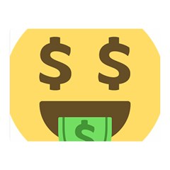 Money Face Emoji Double Sided Flano Blanket (mini)  by BestEmojis