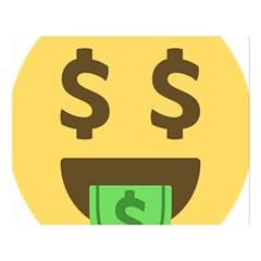 Money Face Emoji Double Sided Flano Blanket (large)  by BestEmojis