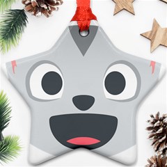 Cat Smile Ornament (star) by BestEmojis