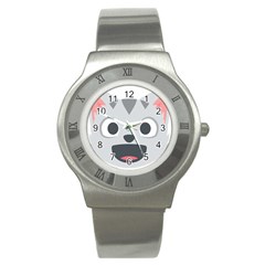 Cat Smile Stainless Steel Watch by BestEmojis