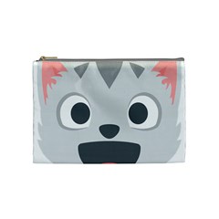 Cat Smile Cosmetic Bag (medium)  by BestEmojis