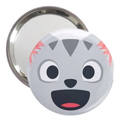 Cat Smile 3  Handbag Mirrors by BestEmojis