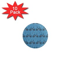 Bicycles Pattern 1  Mini Magnet (10 Pack) 