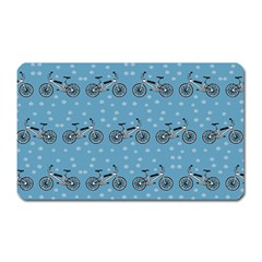 Bicycles Pattern Magnet (rectangular)