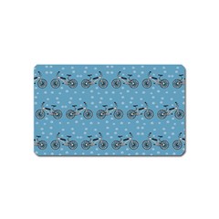 Bicycles Pattern Magnet (name Card) by linceazul