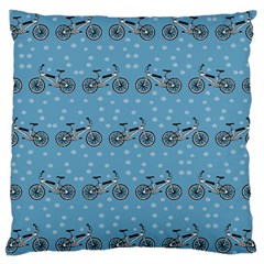 Bicycles Pattern Large Cushion Case (one Side) by linceazul