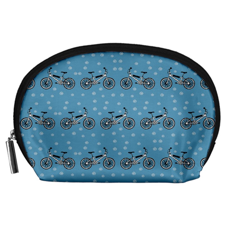 Bicycles Pattern Accessory Pouches (Large) 